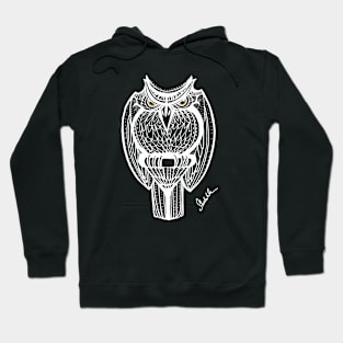 Badass owl (white version) Hoodie